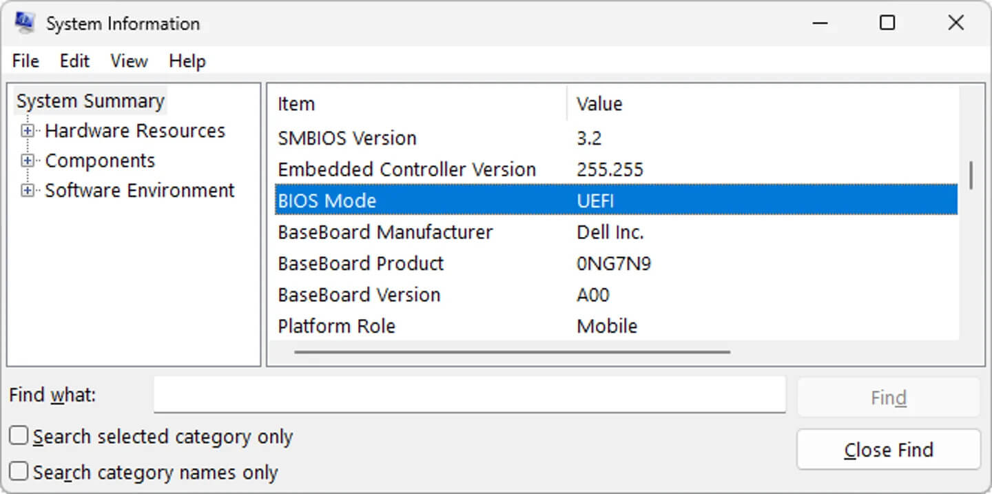 بررسی قابلیت UEFI