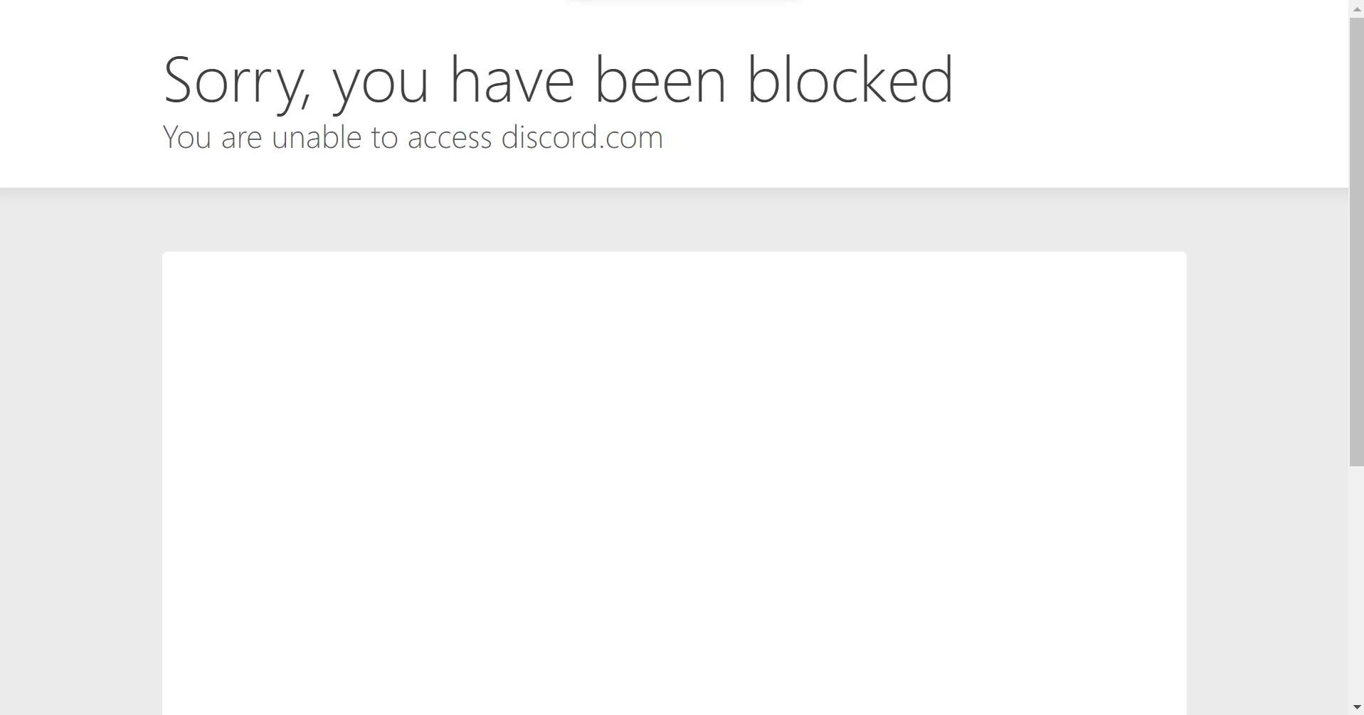 ارور Sorry You Have Been Blocked در دیسکورد